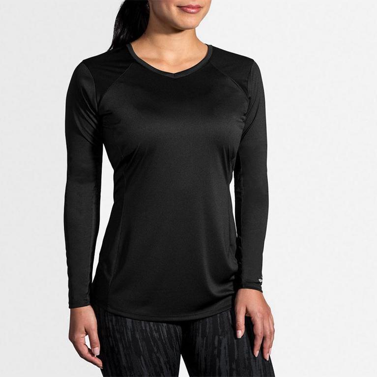 Brooks Stealth Hardloopshirts Met Lange voor Dames Grijs (VSEBX-4563)